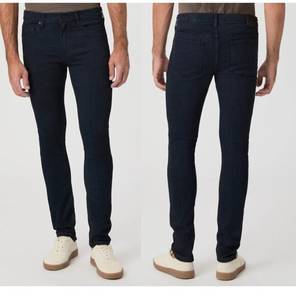 Paige | Croft Skinny Jean In Inkwell Dark Indigo - Picture 2 of 13